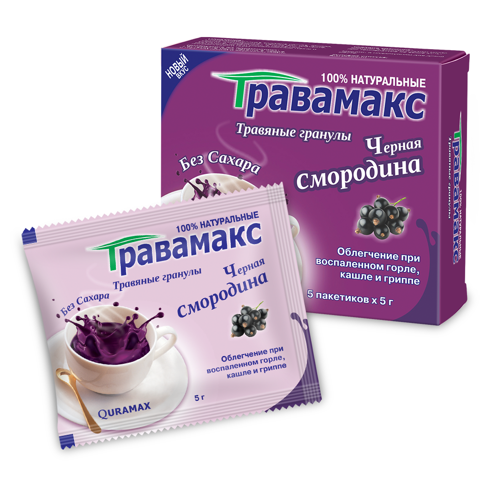 Травамакс травяные гранулы (Черная смородина)